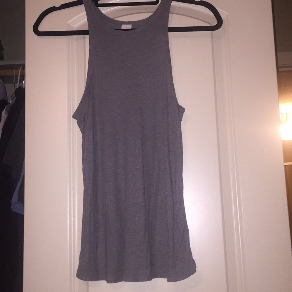 Sun and Shadow ribbed racer back tank!